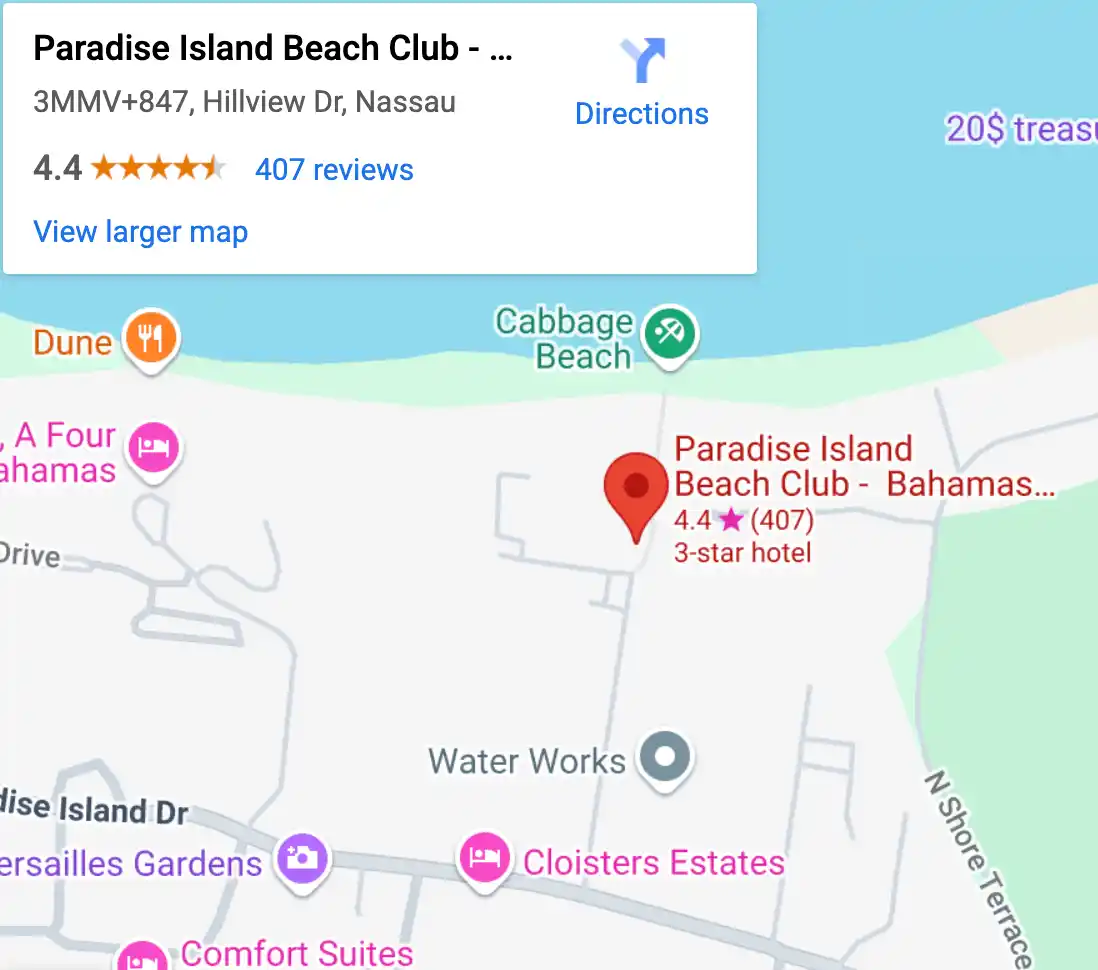 Paradise Island Map